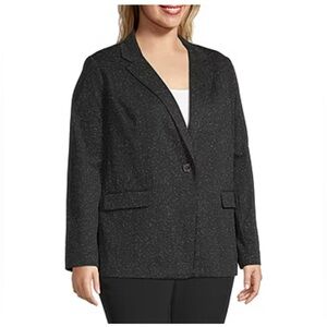 NWT Liz Claiborne Modern Blazer XXL black with some white details